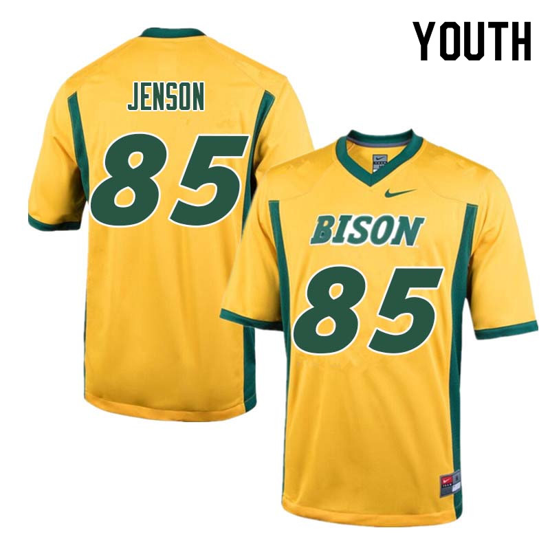 Youth #85 Nate Jenson North Dakota State Bison College Football Jerseys Sale-Yellow